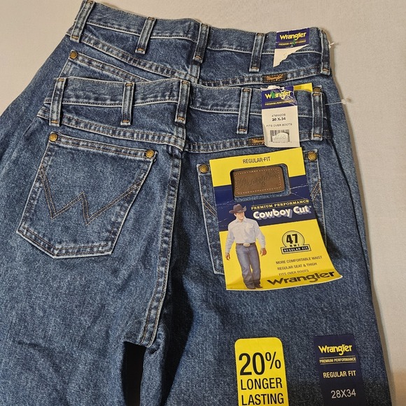 Wrangler Other - Wrangler 47MWZ Premium Performance Cowboy Cut LOT OF 2  Regular Fit Jeans 28x34
